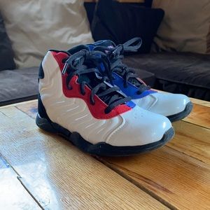 And 1 Patriotic Basketball Shoes Boys 13 Red White Blue High Tops